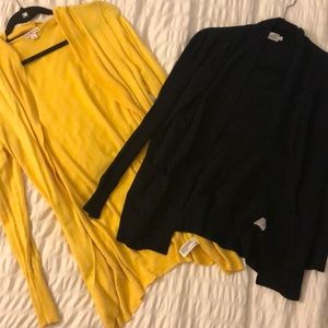 2 Cardigans (Yellow and Black)